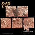 3D Printed Asgard Rising Fern Forest - 5x 20 25 30 35 mm Square Base Wargaming DnD
