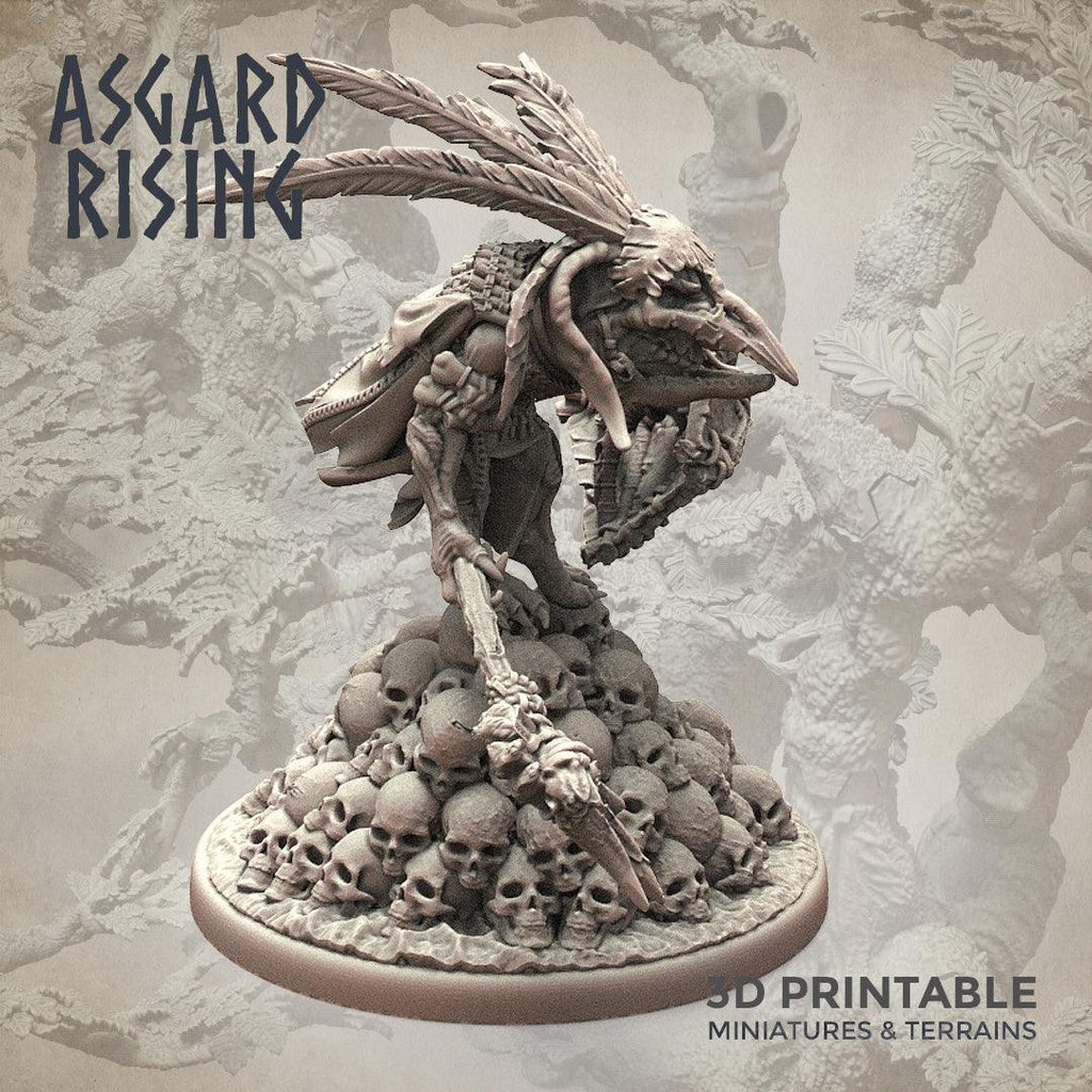 3D Printed Asgard Rising Goblin Chieftain 28mm-32mm Ragnarok D&D