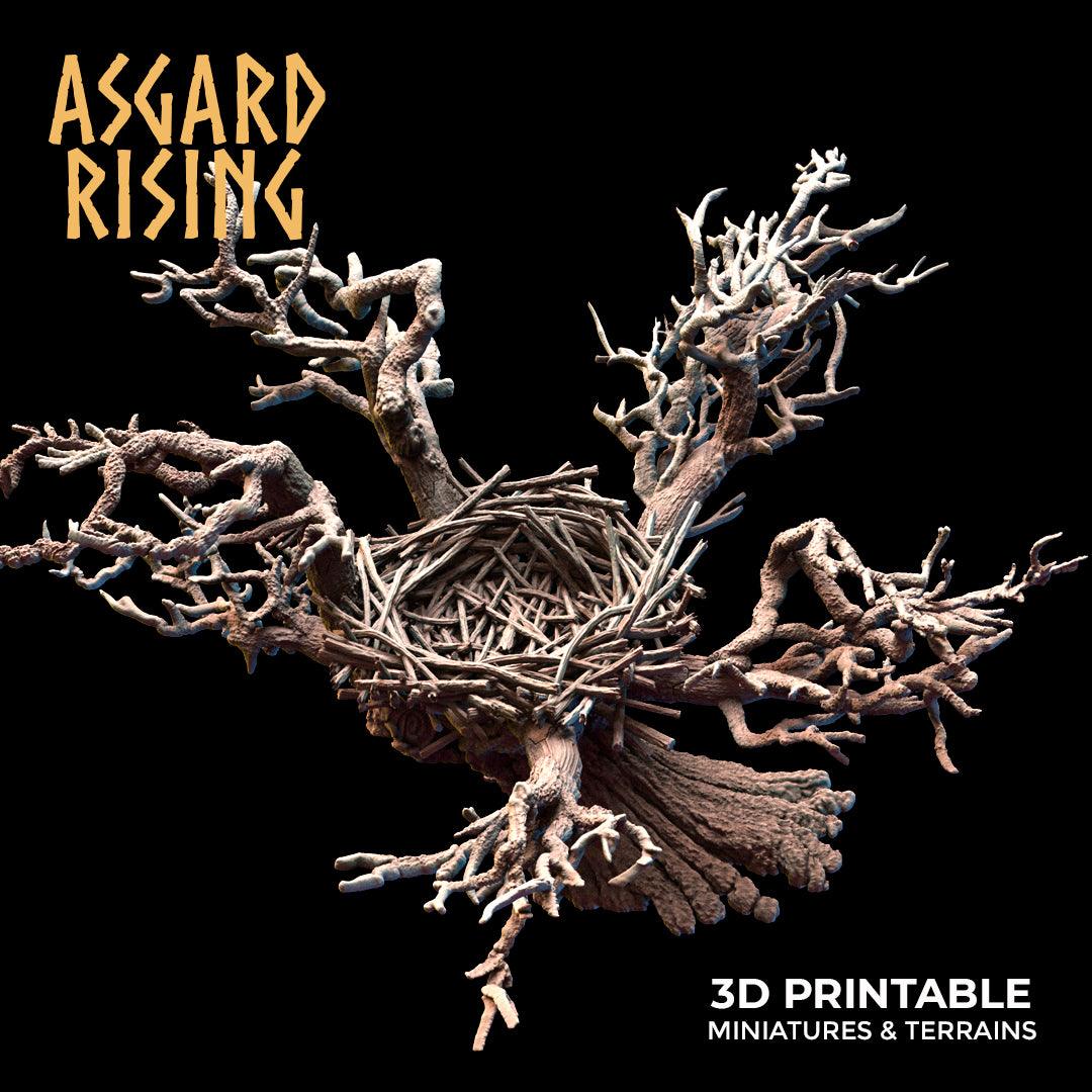 3D Printed Asgard Rising Griffin Nest Set - 32mm D&D