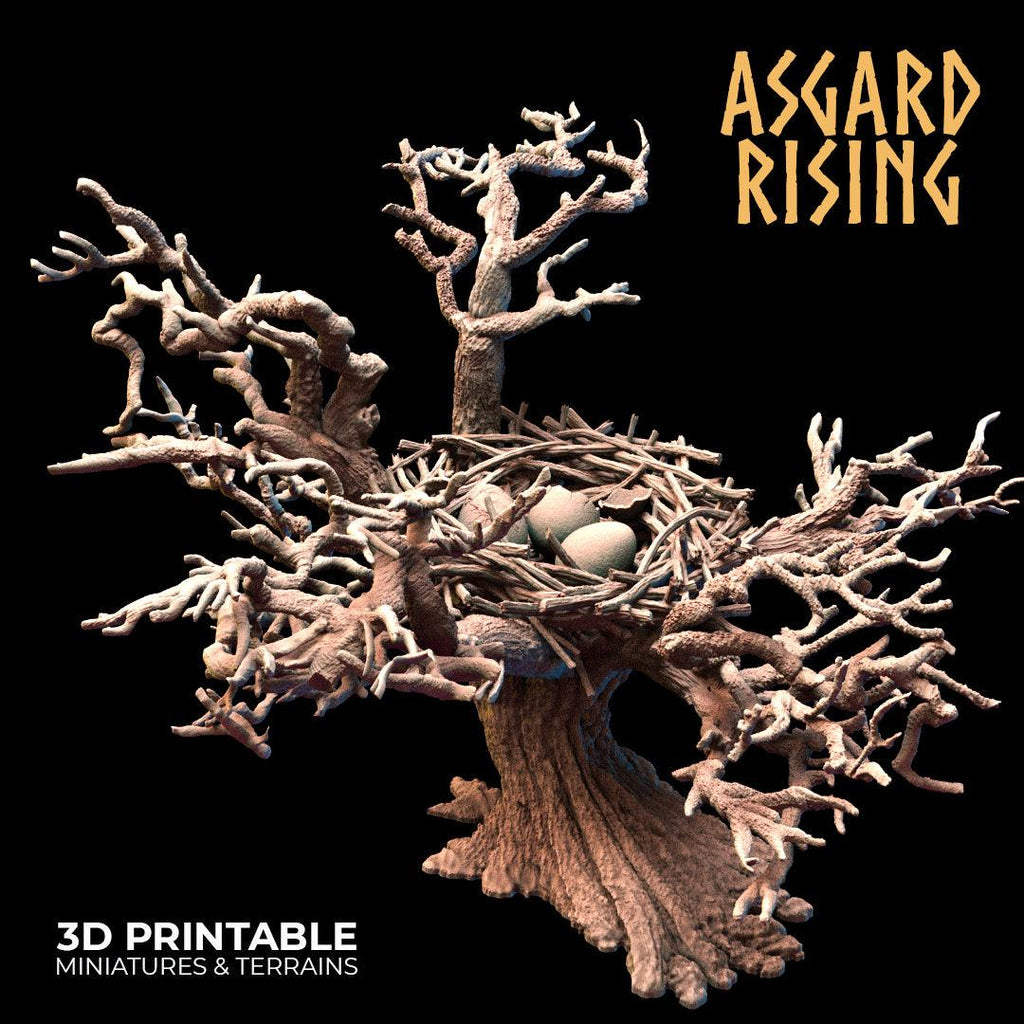 3D Printed Asgard Rising Griffin Nest Set - 32mm D&D