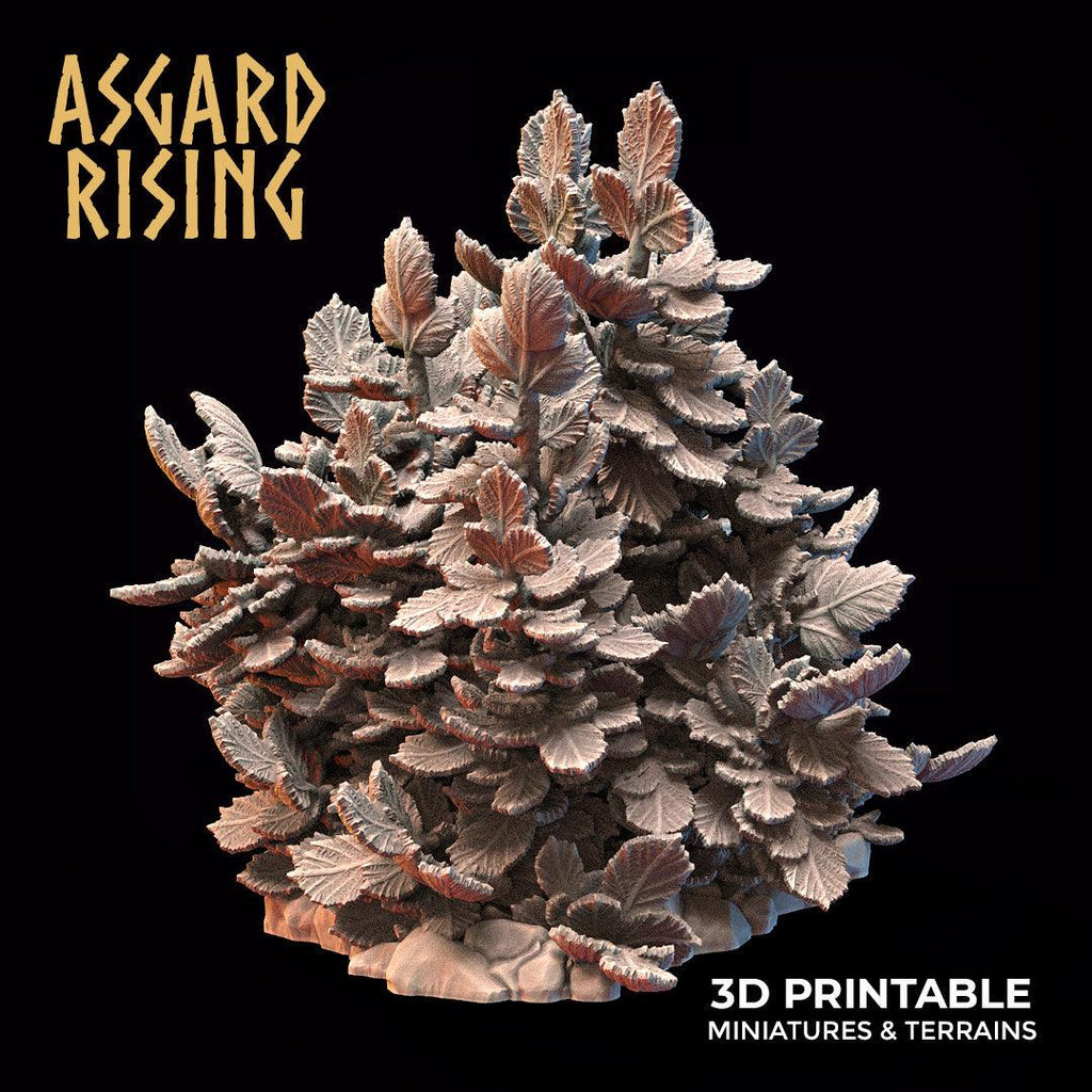 3D Printed Asgard Rising Hazel Bush Set 28 - 32mm Ragnarok D&D