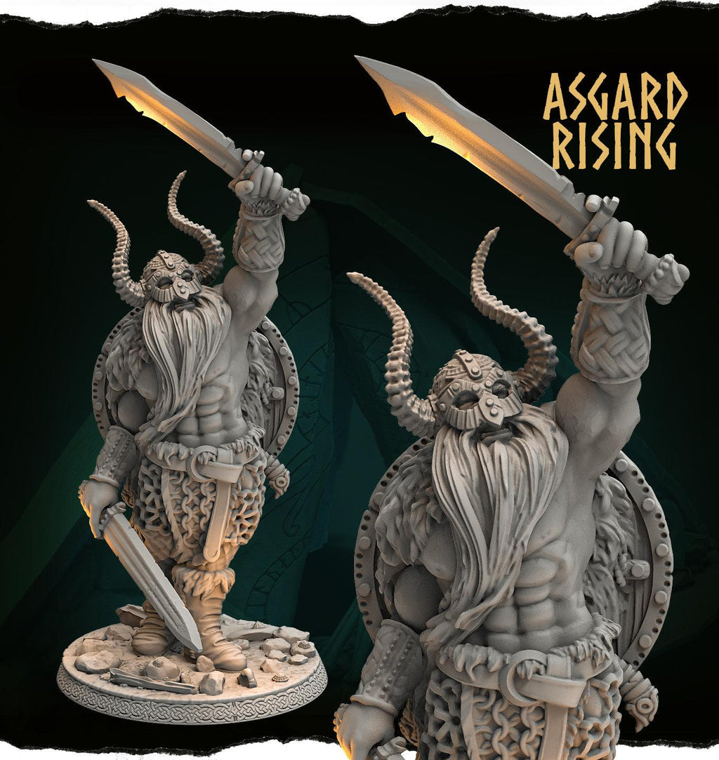 3D Printed Asgard Rising Jarl Rurik Alternative Chieftains 28 32 54 mm