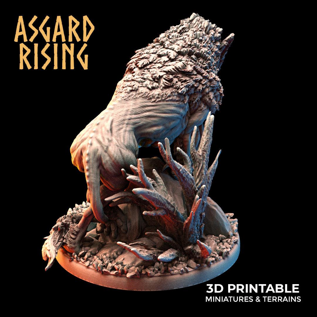 3D Printed Asgard Rising Keythong Wingless Griffin Set - 32mm D&D