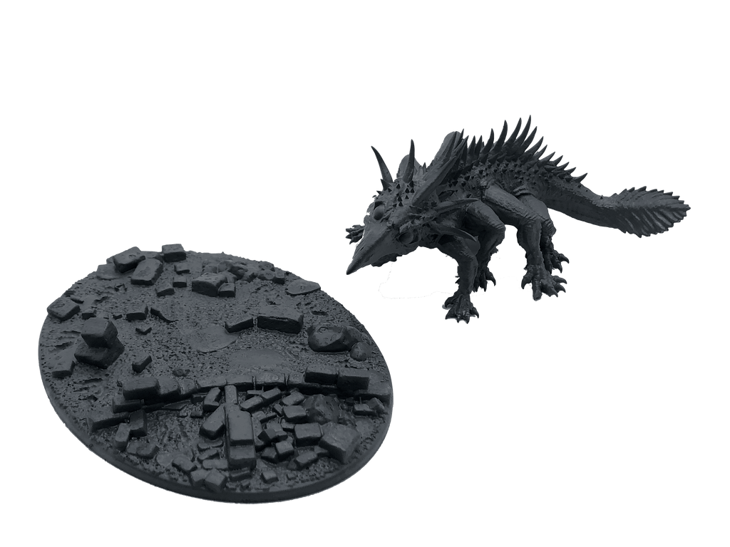 3D Printed Asgard Rising King of Serpents - Basilisk 32mm D&D