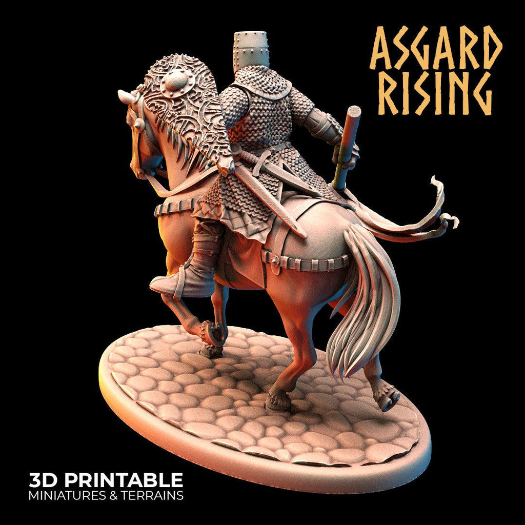 3D Printed Asgard Rising Medieval Calvary Set 28mm - 32mm Ragnarok D&D