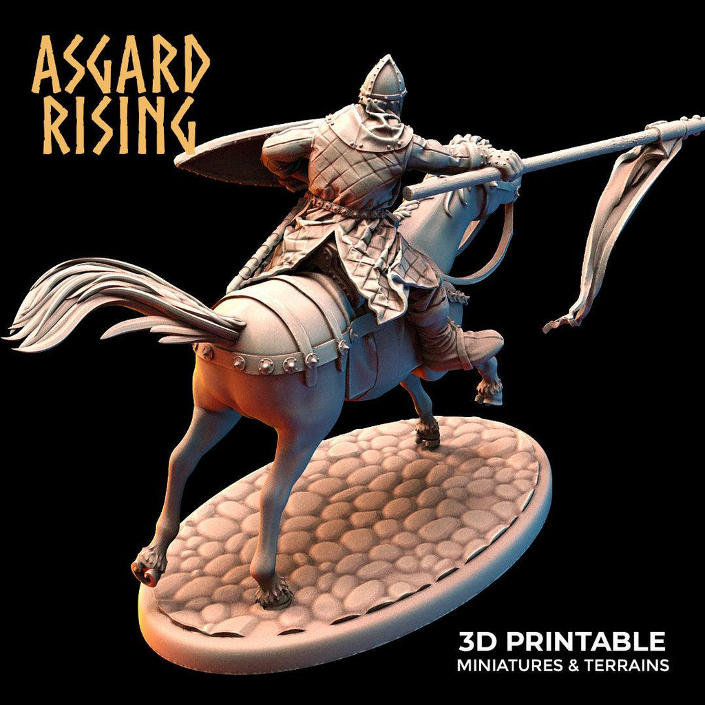 3D Printed Asgard Rising Medieval Calvary Set 28mm - 32mm Ragnarok D&D