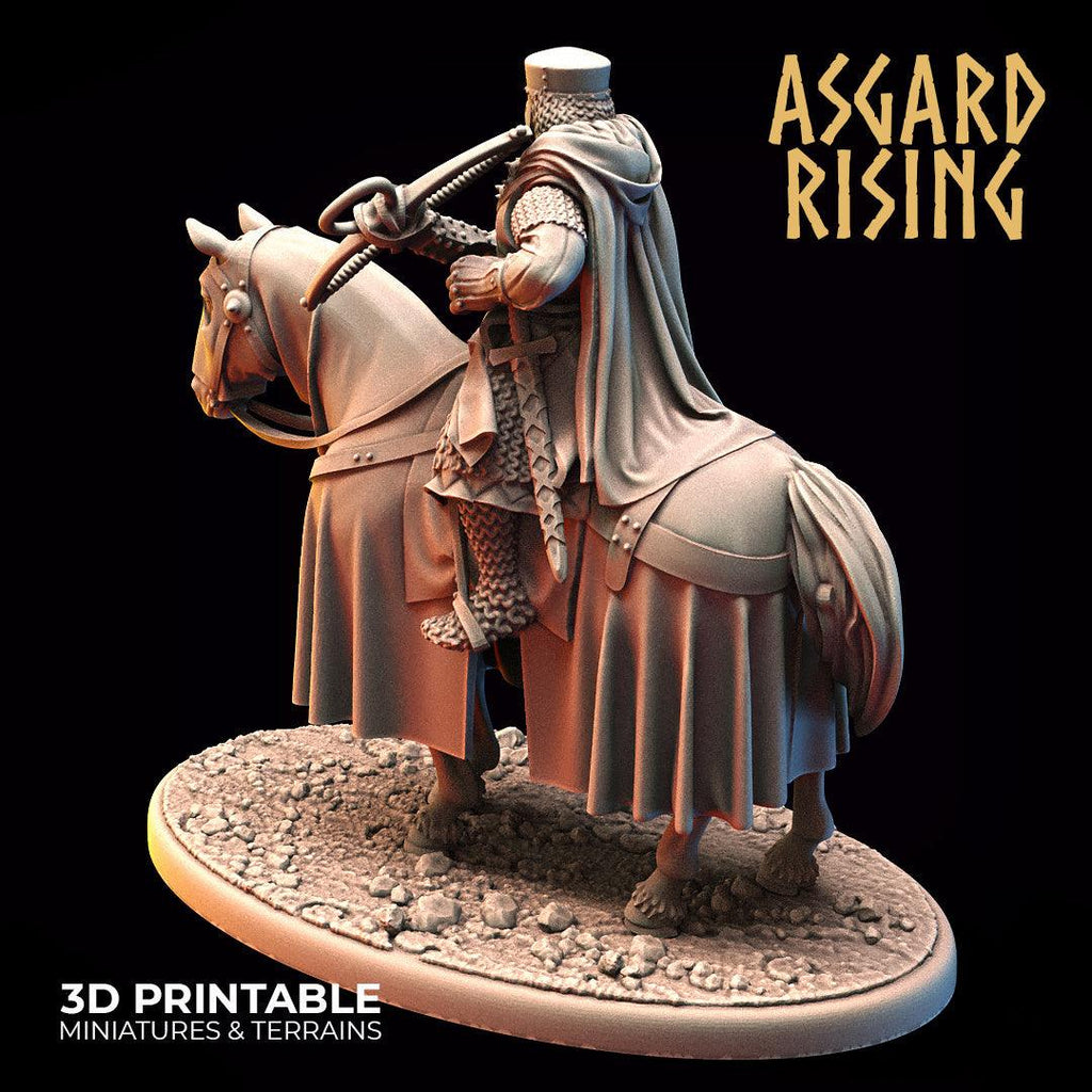 3D Printed Asgard Rising Medieval Heavy Calvary Crossbowman 32mm Ragnarok D&D