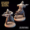 3D Printed Asgard Rising Medieval Knight Crossbowman 32mm Ragnarok D&D