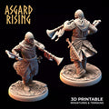 3D Printed Asgard Rising Medieval Knight Trumpeter 32mm Ragnarok D&D