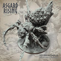 3D Printed Asgard Rising Nightmare Spider Big Model 32mm D&D