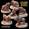 3D Printed Asgard Rising Royal Battle Lynxes 28 32 mm Wargaming DnD