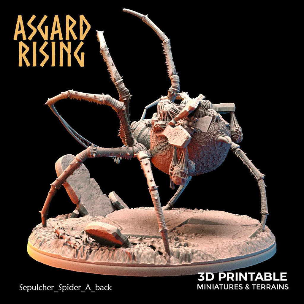 3D Printed Asgard Rising Sepulcher Spiders 28 32 mm Wargaming DnD