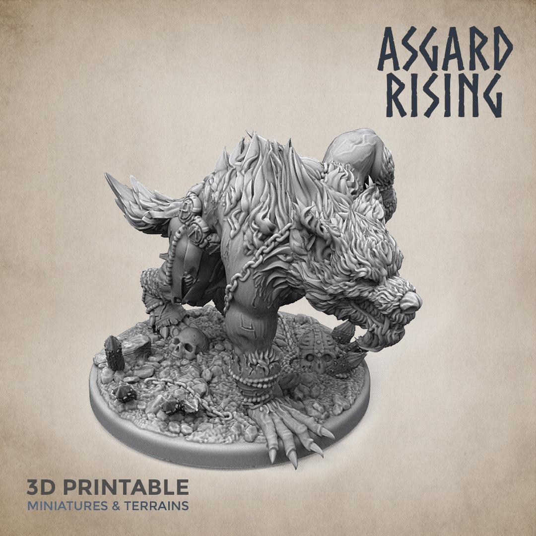 3D Printed Asgard Rising Shapeshifter Ulfhednar WereWolf 28mm-32mm Ragnarok D&D