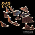 3D Printed Asgard Rising Small Ruins 28 32 mm Wargaming DnD