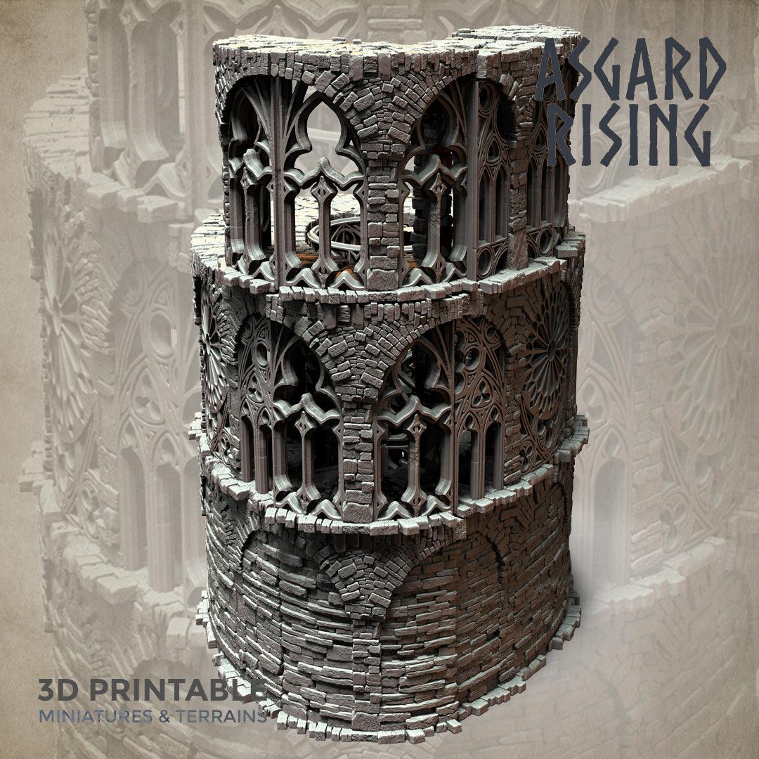 3D Printed Asgard Rising Stone Construction Ruins Modular Set 28mm - 32mm Ragnarok D&D