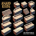 3D Printed Asgard Rising Stone Foundation 28 32 mm Wargaming DnD