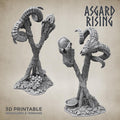 3D Printed Asgard Rising Totem Marker Skull No Entry Forest- 32mm D&D