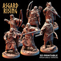 3D Printed Asgard Rising Viking Rangers 28 32 mm Wargaming DnD