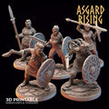 3D Printed Asgard Rising Viking Shieldmaidens Set 1 Viking Shieldmaidens Sets 28 32 mm Wargaming DnD