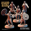 3D Printed Asgard Rising Viking Warriors Set 2 28 32 mm Wargaming DnD