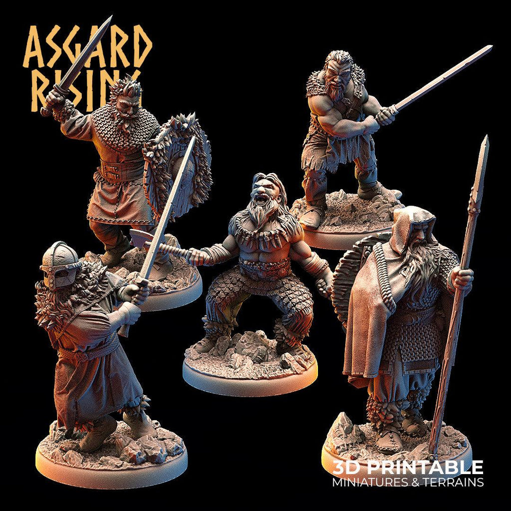 3D Printed Asgard Rising Vikings of the White Bear Clan Hideout Keepers 28mm - 32mm