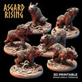 3D Printed Asgard Rising Wild Lynxes 28 32 mm Wargaming DnD