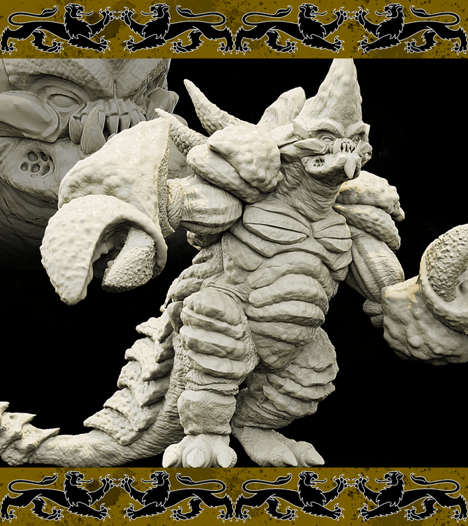 3D Printed Bestiary Vol. 4 Nafarrate - Abyszylla Aberration 32mm Ragnarok D&D
