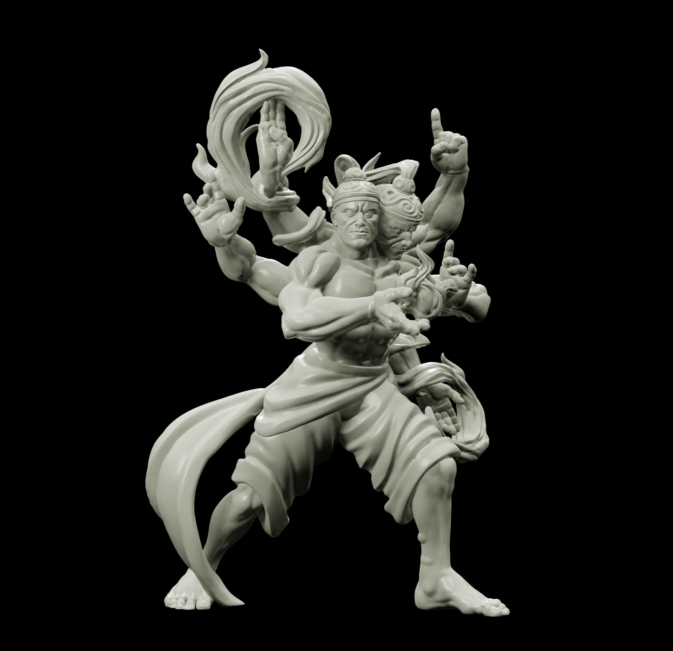 3D Printed Bestiary Vol. 4 Nafarrate - Agni Vedalken 32mm Ragnarok D&D
