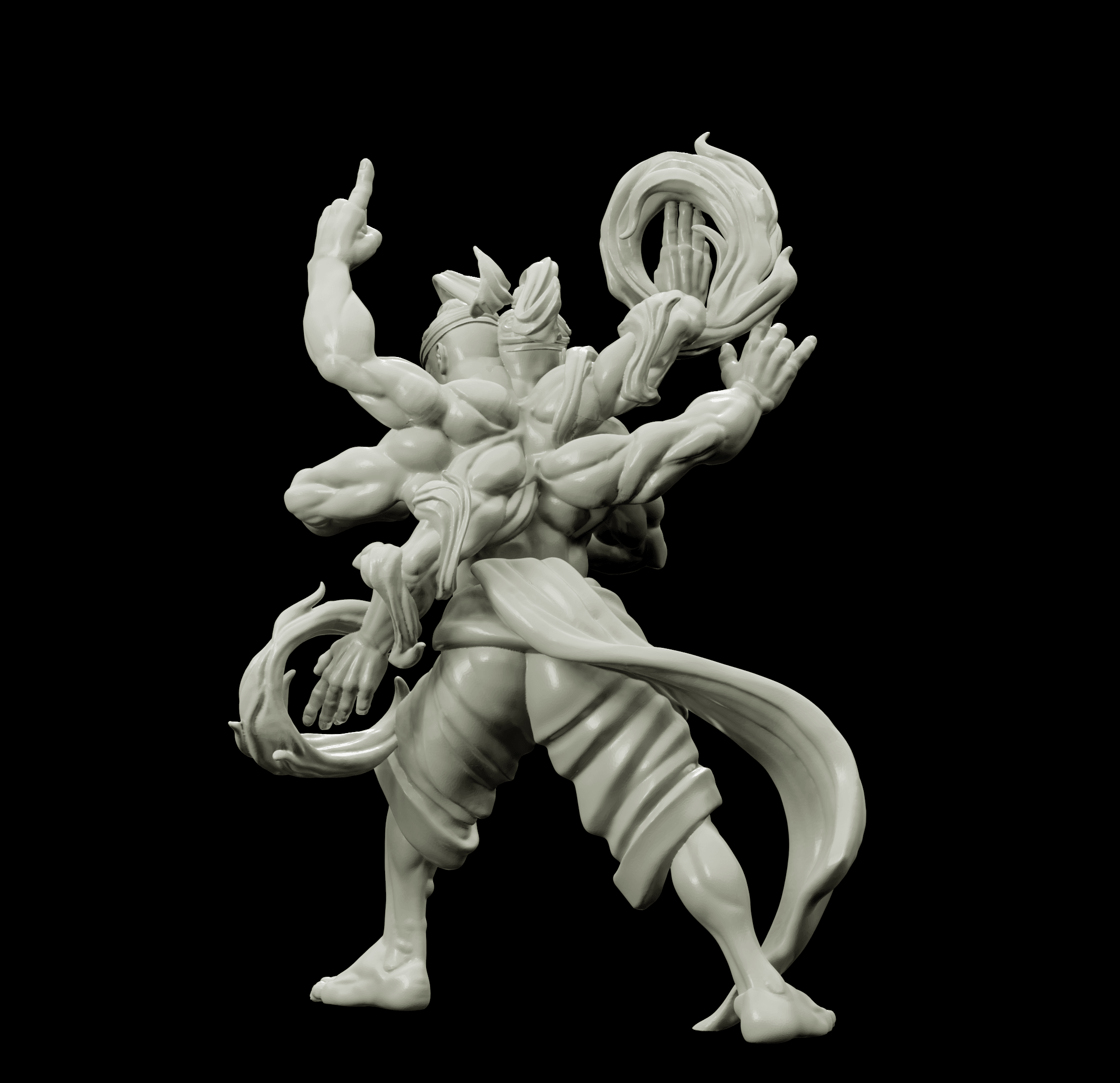 3D Printed Bestiary Vol. 4 Nafarrate - Agni Vedalken 32mm Ragnarok D&D