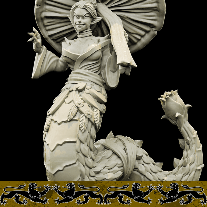 3D Printed Bestiary Vol. 4 Nafarrate - Aldoris Forest Spirit 32mm Ragnarok D&D
