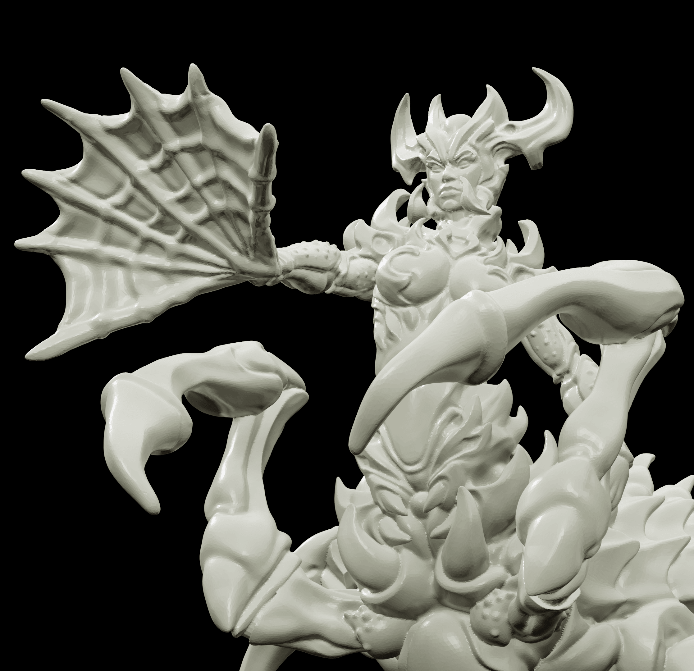 3D Printed Bestiary Vol. 4 Nafarrate - Arachne Spider 32mm Ragnarok D&D