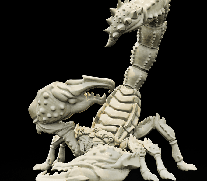3D Printed Bestiary Vol. 4 Nafarrate - Astrakon Scorpion 32mm Ragnarok D&D