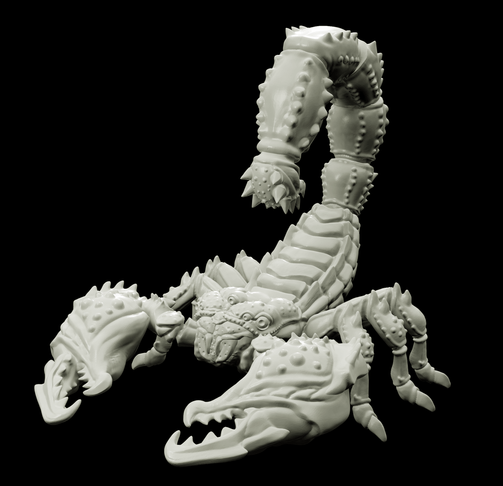 3D Printed Bestiary Vol. 4 Nafarrate - Astrakon Scorpion 32mm Ragnarok D&D