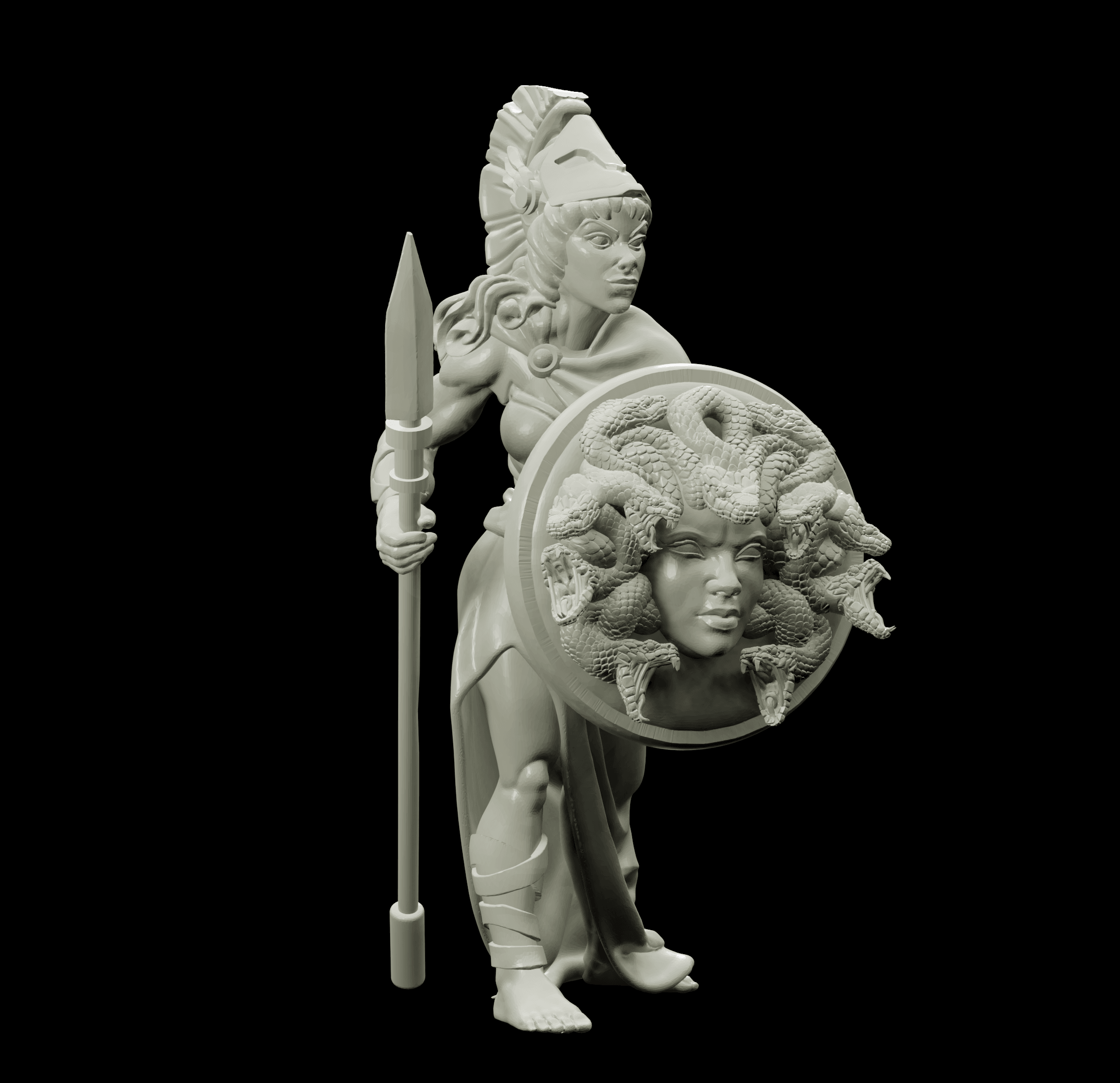3D Printed Bestiary Vol. 4 Nafarrate - Athena 32mm Ragnarok D&D