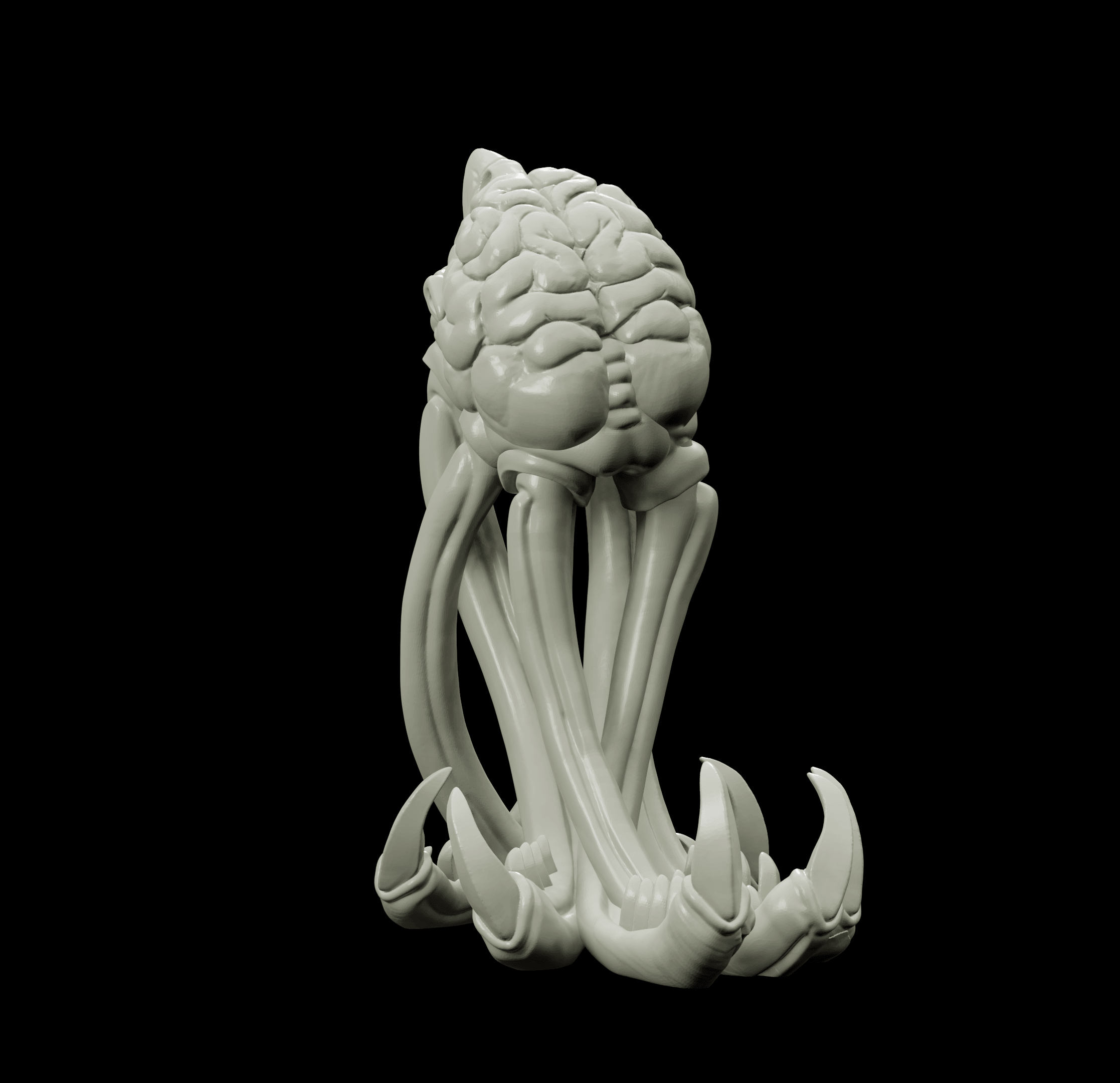 3D Printed Bestiary Vol. 4 Nafarrate - Brain Abomination 32mm Ragnarok D&D