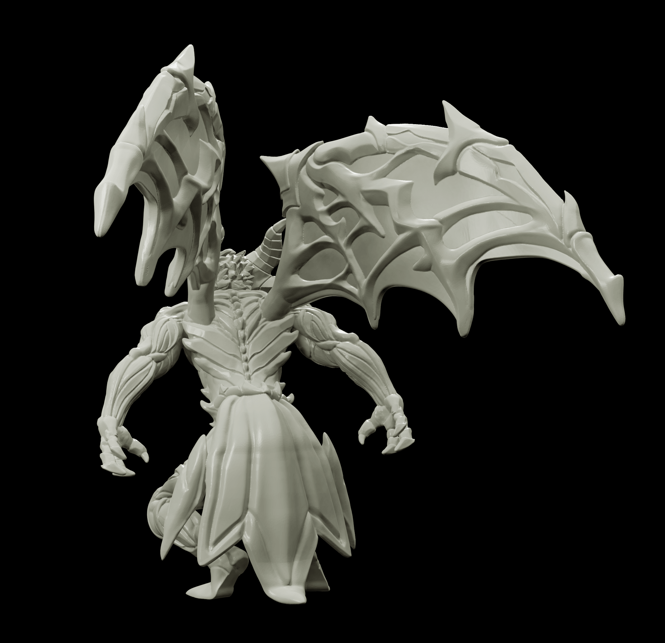 3D Printed Bestiary Vol. 4 Nafarrate - Chernobog Demon Fiend 32mm Ragnarok D&D
