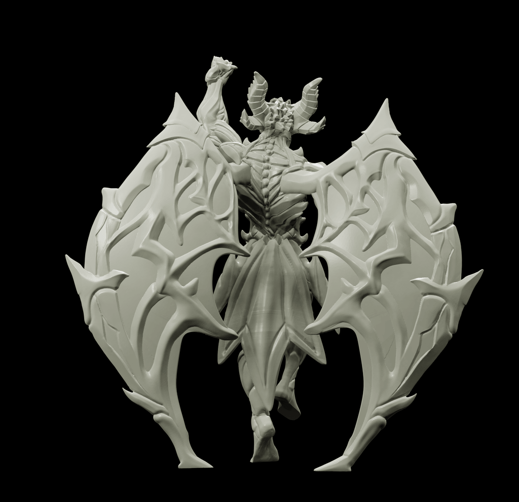 3D Printed Bestiary Vol. 4 Nafarrate - Chernobog Demon Fiend 32mm Ragnarok D&D
