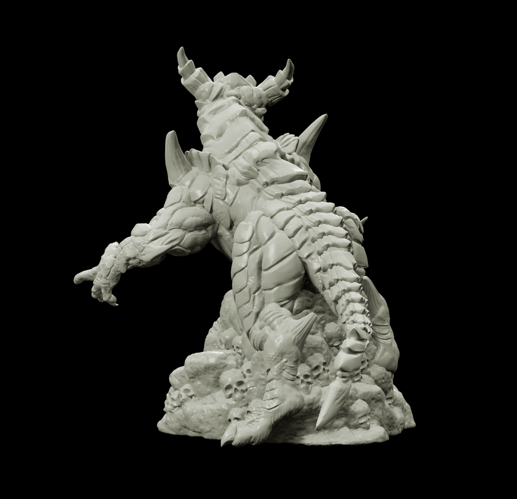 3D Printed Bestiary Vol. 4 Nafarrate - Cidraen Thunder Dragon 32mm Ragnarok D&D