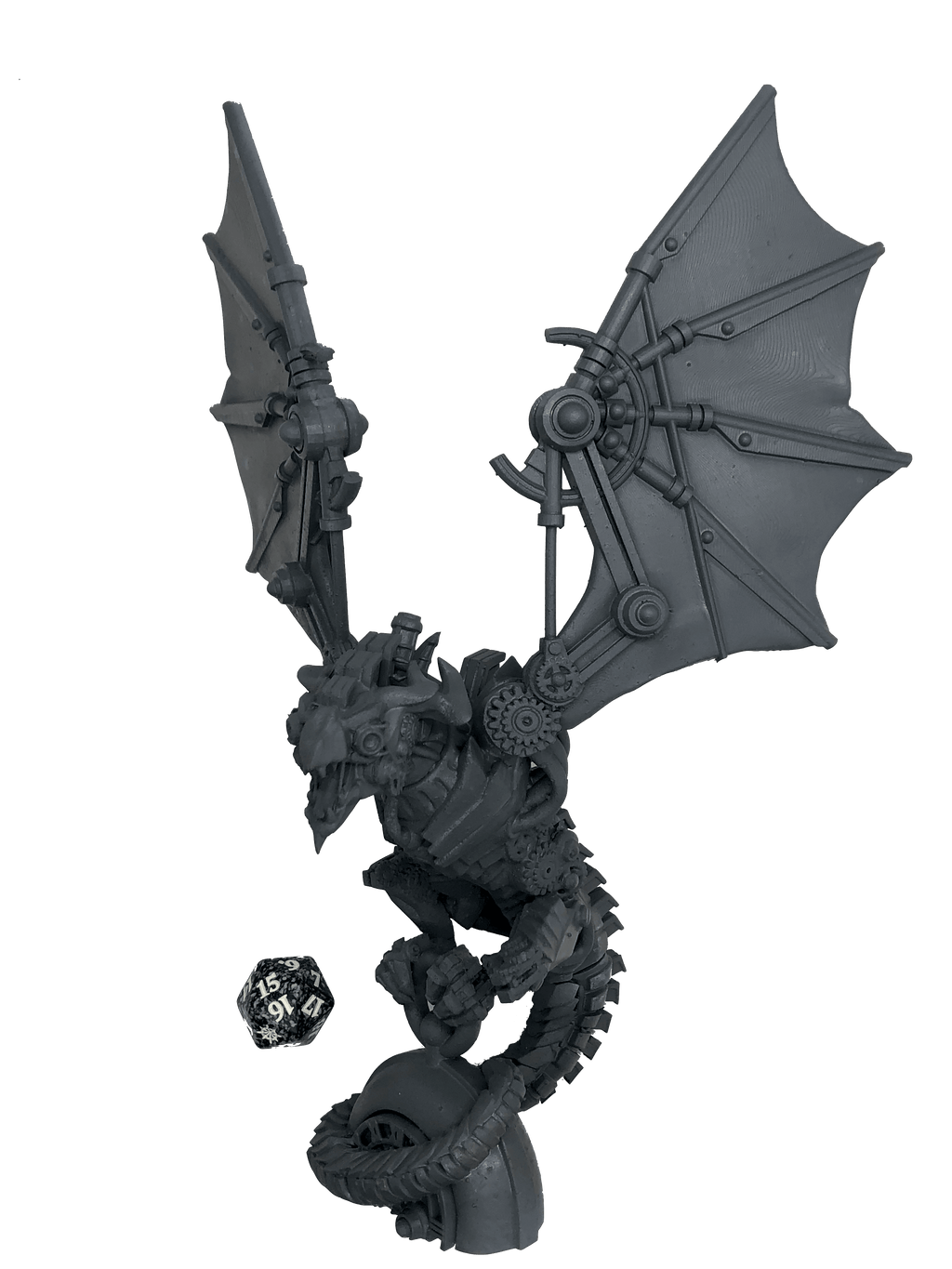3D Printed Bestiary Vol. 4 Nafarrate - Clockwork Dragon 32mm Ragnarok D&D