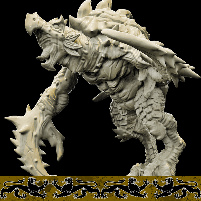 3D Printed Bestiary Vol. 4 Nafarrate - Corvolture Beast 32mm Ragnarok D&D