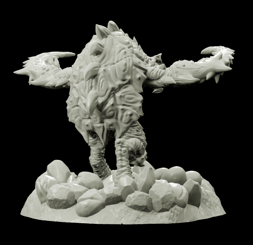 3D Printed Bestiary Vol. 4 Nafarrate - Corvolture Beast 32mm Ragnarok D&D