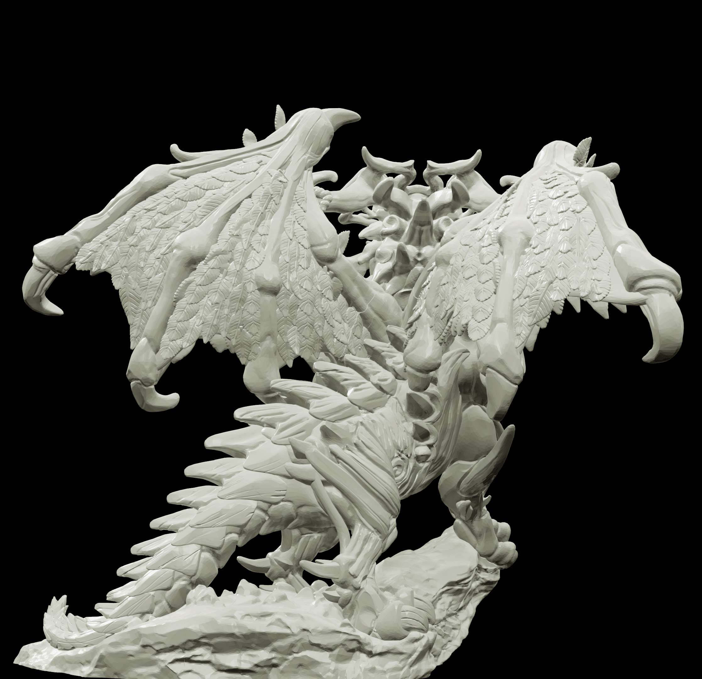3D Printed Bestiary Vol. 4 Nafarrate - Frukag Forrest Dragon 32mm Ragnarok D&D