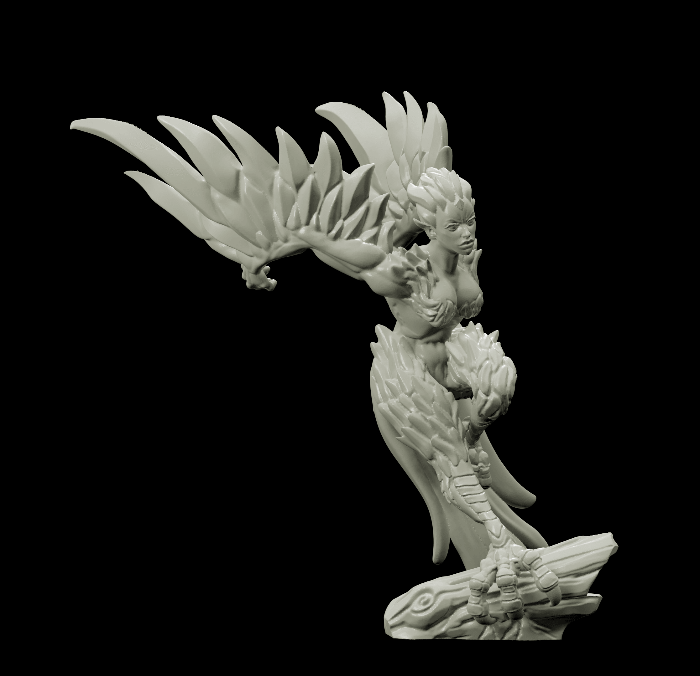 3D Printed Bestiary Vol. 4 Nafarrate - Harpy 32mm Ragnarok D&D