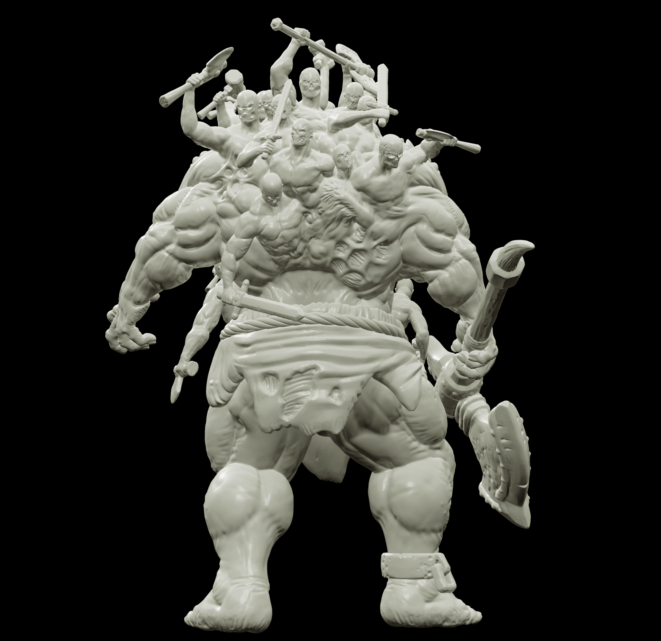 3D Printed Bestiary Vol. 4 Nafarrate - Hecatoncheires Giant 32mm Ragnarok D&D