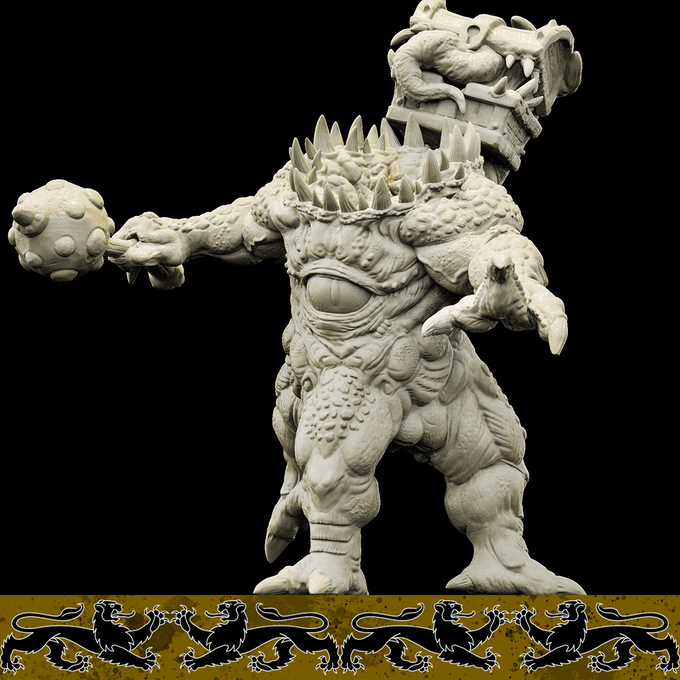 3D Printed Bestiary Vol. 4 Nafarrate - Iutreli Abomination 32mm Ragnarok D&D