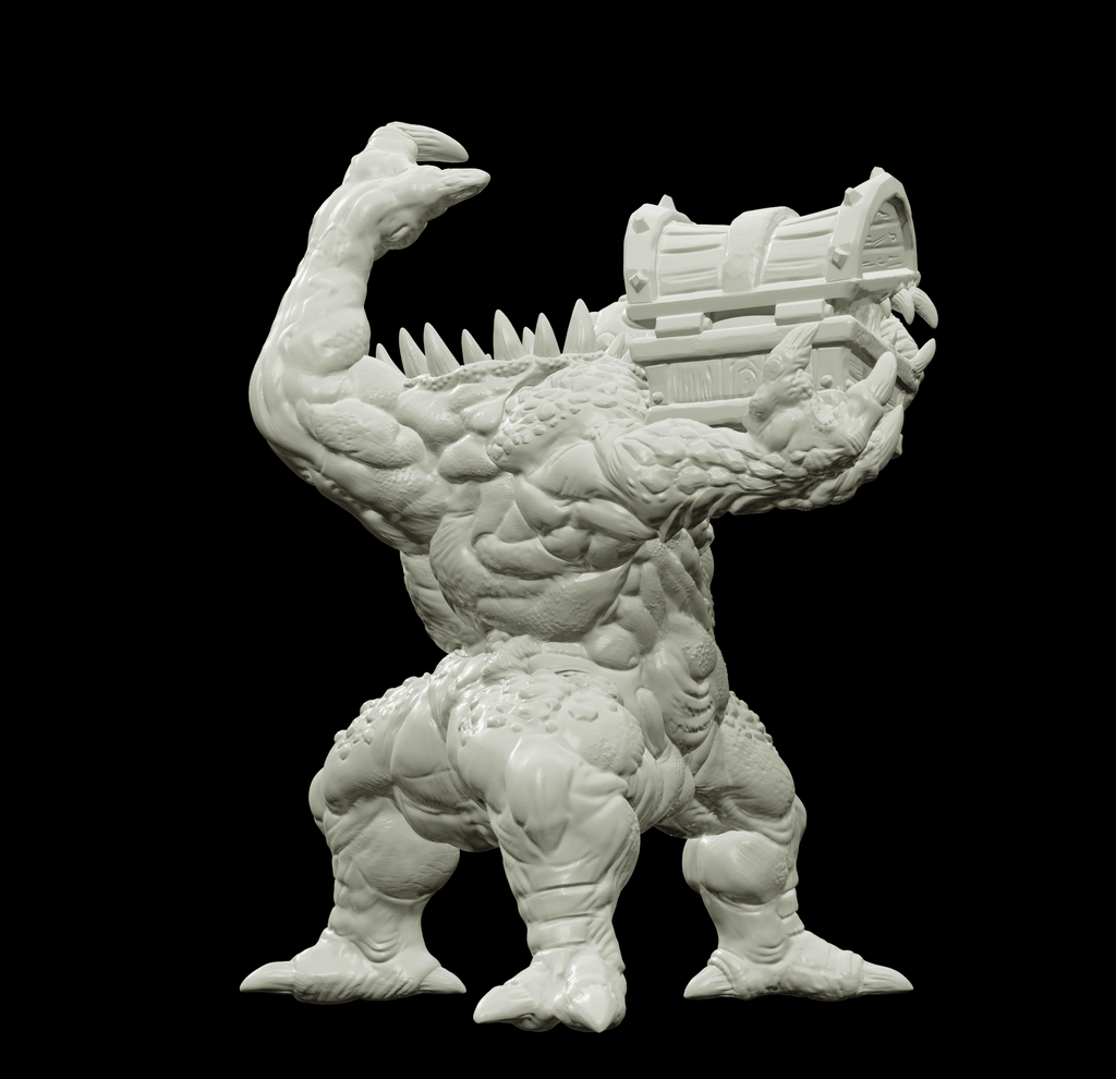 3D Printed Bestiary Vol. 4 Nafarrate - Iutreli Abomination 32mm Ragnarok D&D