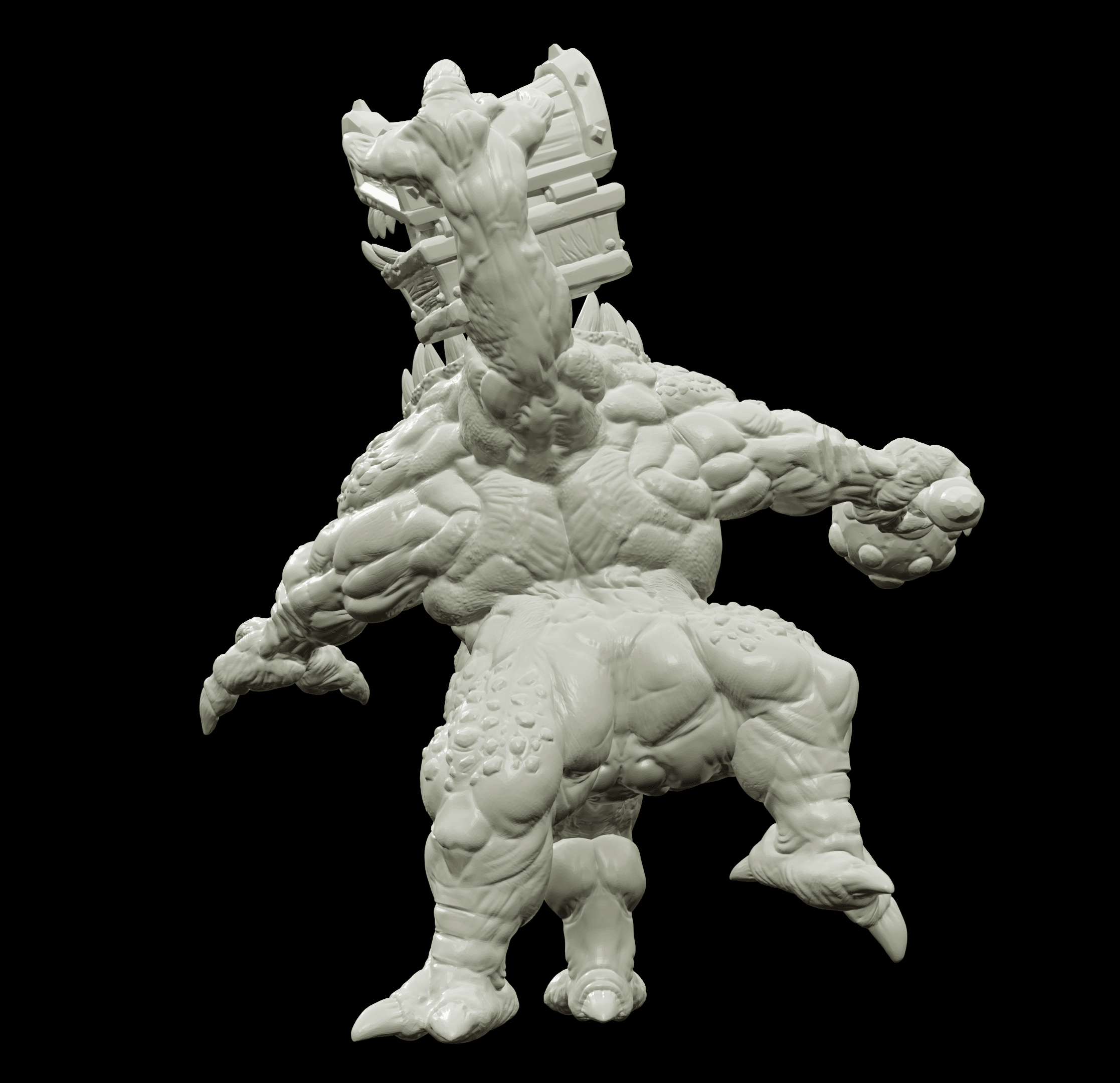 3D Printed Bestiary Vol. 4 Nafarrate - Iutreli Abomination 32mm Ragnarok D&D