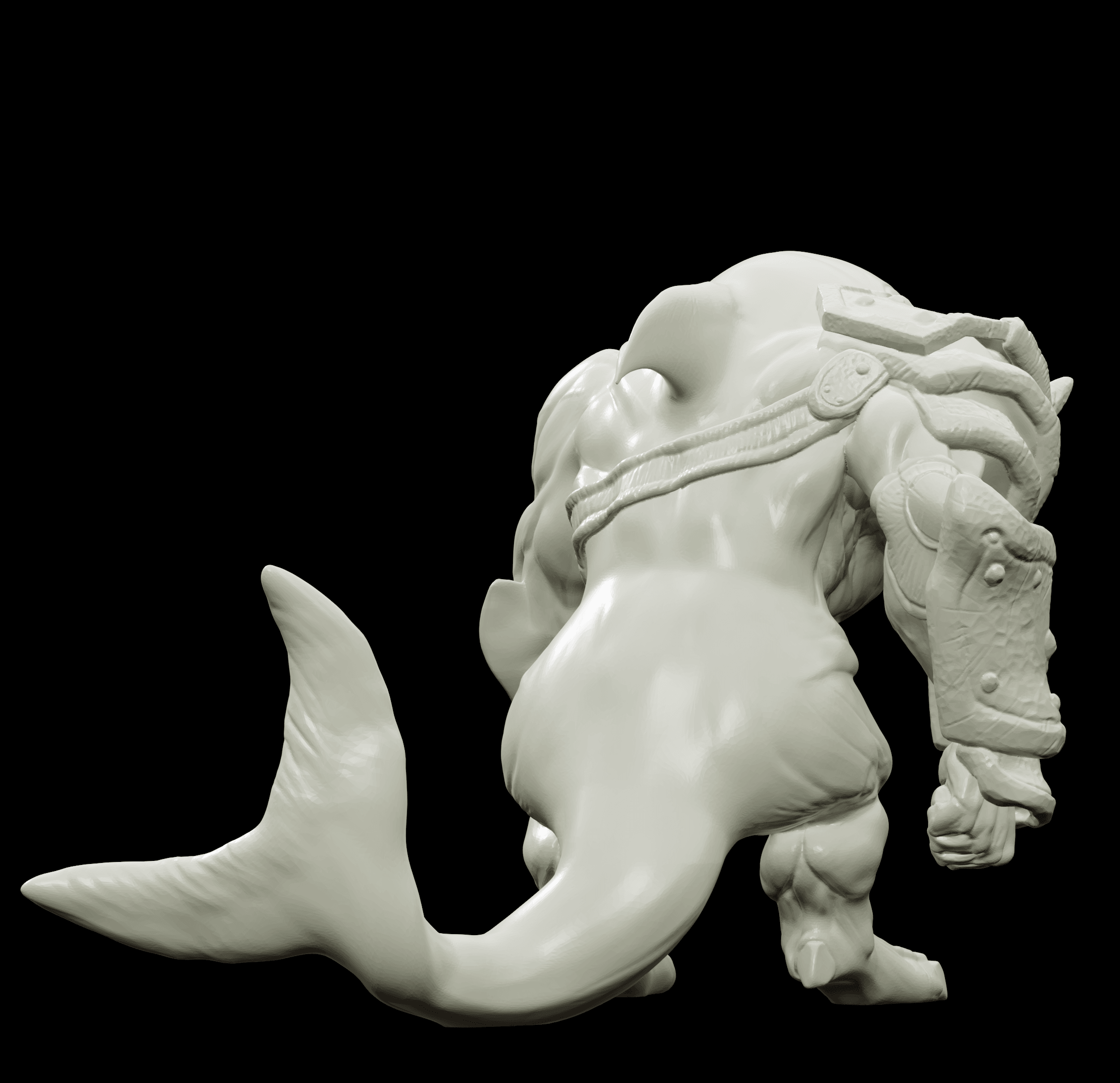 3D Printed Bestiary Vol. 4 Nafarrate - Jikax Killer Whale 32mm Ragnarok D&D