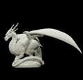 3D Printed Bestiary Vol. 4 Nafarrate - Kaesin Green Dragon 32mm Ragnarok D&D