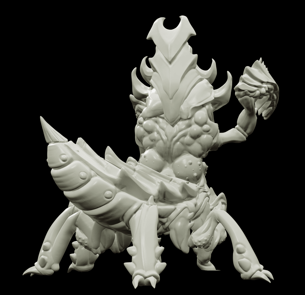 3D Printed Bestiary Vol. 4 Nafarrate - Khepri Demon Fiend 32mm Ragnarok D&D